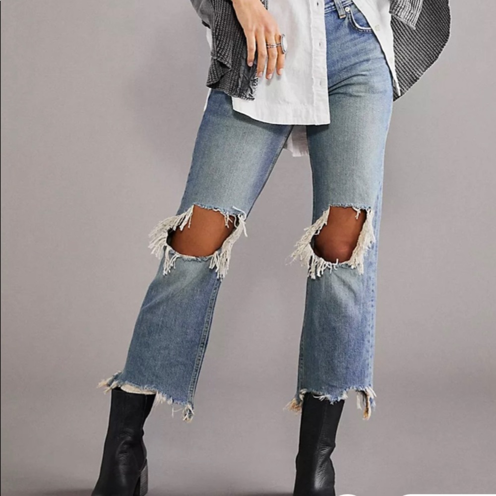 We The Free, Maggie Mid-Rise Straight-Leg Jeans